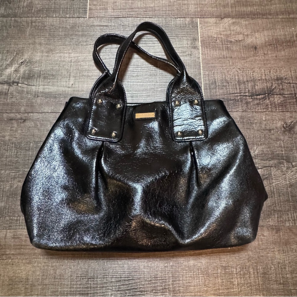 Kate Spade Shiny Black Tote Bag